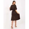 Suknelė Italy Moda Sukienka-MI-SK-121008.84-ciemny ruda