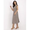 Suknelė Italy Moda Sukienka-MI-SK-122126.77-ciemny bezowy