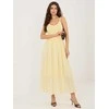 Suknelė Italy Moda Sukienka-MI-SK-22586.62-jasny geltona