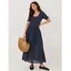 Suknelė Italy Moda Sukienka-MI-SK-26044.79-tamsiai mėlyna