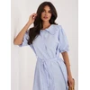 Suknelė Italy Moda Sukienka-MI-SK-32807.55-šviesiai mėlyna