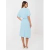 Suknelė Italy Moda Sukienka-MI-SK-3426.91-šviesiai mėlyna