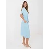 Suknelė Italy Moda Sukienka-MI-SK-3426.91-šviesiai mėlyna
