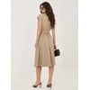 Suknelė Italy Moda Sukienka-MI-SK-3430-1.01-ciemny bezowy