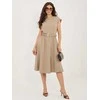 Suknelė Italy Moda Sukienka-MI-SK-3430-1.01-ciemny bezowy