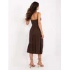 Suknelė Italy Moda Sukienka-MI-SK-62200.76-ciemny ruda