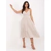 Suknelė Italy Moda Sukienka-MI-SK-62200.76-smėlio spalva