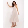 Suknelė Italy Moda Sukienka-MI-SK-62200.76-smėlio spalva