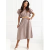 Suknelė Italy Moda Sukienka-MI-SK-82970.86-ciemny bezowy