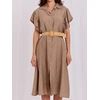 Suknelė Italy Moda Sukienka-MI-SK-82970.86-khaki
