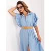 Suknelė Italy Moda Sukienka-MI-SK-82970.86-šviesiai mėlyna