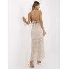 Suknelė Italy Moda Sukienka-MI-SK-88191.63-smėlio spalva