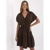 Suknelė Italy Moda Sukienka-MI-SK-92160.00-ciemny ruda