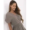 Suknelė Italy Moda Sukienka-MI-SK-92160.00-ciemny bezowy