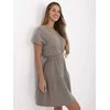 Suknelė Italy Moda Sukienka-MI-SK-92160.00-ciemny bezowy