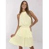 Suknelė Italy Moda Sukienka-MI-SK-92166.71P-jasny geltona