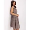 Suknelė Italy Moda Sukienka-MI-SK-92179.14-ciemny bezowy