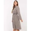 Suknelė Italy Moda Sukienka-MI-SK-92400.17-ciemny bezowy