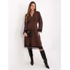 Suknelė Italy Moda Sukienka-MI-SK-92477.18P-ciemny ruda
