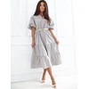 Suknelė Italy Moda Sukienka-MI-SK-92950.81-ciemny bezowy