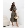 Suknelė Italy Moda Sukienka-MI-SK-92950.81-khaki