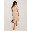 Suknelė Italy Moda Sukienka-MI-SK-92950.90-smėlio spalva