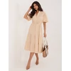 Suknelė Italy Moda Sukienka-MI-SK-92950.90-smėlio spalva