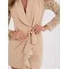 Suknelė Italy Moda Sukienka-MI-SK-A1664.91-smėlio spalva