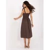 Suknelė Italy Moda Sukienka-MI-SK-A1830.69-ciemny ruda