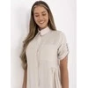 Suknelė Italy Moda Sukienka-MI-SK-A2275.09-smėlio spalva