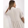 Suknelė Italy Moda Sukienka-MI-SK-A2275.09-smėlio spalva