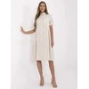 Suknelė Italy Moda Sukienka-MI-SK-A2275.09-smėlio spalva