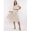 Suknelė Italy Moda Sukienka-MI-SK-A2328.41-smėlio spalva