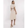 Suknelė Italy Moda Sukienka-MI-SK-A2328.41-smėlio spalva