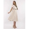 Suknelė Italy Moda Sukienka-MI-SK-A2328.41-smėlio spalva
