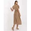 Suknelė Italy Moda Sukienka-MI-SK-A2489.21-camelowy