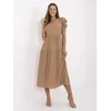 Suknelė Italy Moda Sukienka-MI-SK-A2489.21-camelowy