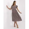 Suknelė Italy Moda Sukienka-MI-SK-A2489.21-ciemny bezowy