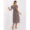 Suknelė Italy Moda Sukienka-MI-SK-A2489.21-ciemny bezowy