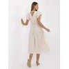 Suknelė Italy Moda Sukienka-MI-SK-A2489.21-jasny smėlio spalva