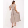Suknelė Italy Moda Sukienka-MI-SK-A2489.21-smėlio spalva