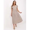 Suknelė Italy Moda Sukienka-MI-SK-A2489.21-smėlio spalva