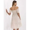 Suknelė Italy Moda Sukienka-MI-SK-A2561.89-smėlio spalva