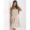 Suknelė Italy Moda Sukienka-MI-SK-A2561.89-smėlio spalva