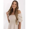 Suknelė Italy Moda Sukienka-MI-SK-A2561.89-smėlio spalva