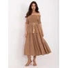 Suknelė Italy Moda Sukienka-MI-SK-A2609.96-camelowy