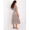 Suknelė Italy Moda Sukienka-MI-SK-A2609.96-ciemny bezowy