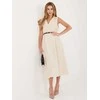 Suknelė Italy Moda Sukienka-MI-SK-A3046.82-smėlio spalva