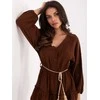 Suknelė Italy Moda Sukienka-MI-SK-A5079.27-ciemny ruda