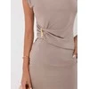 Suknelė Italy Moda Sukienka-MI-SK-A53878.46-ciemny bezowy